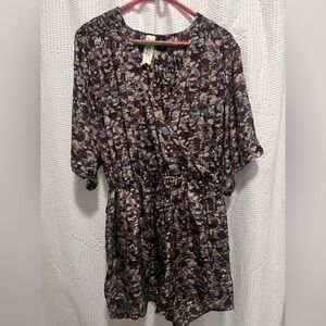 Bird by Juicy Couture silk short jumpsuit L